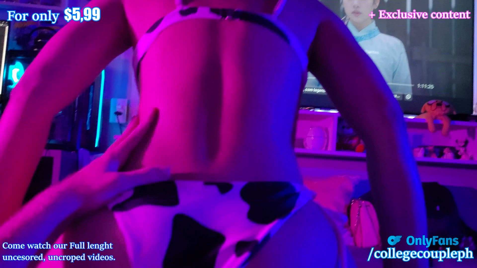 College-couple collegecoupleph OnlyFans bikini porn video.